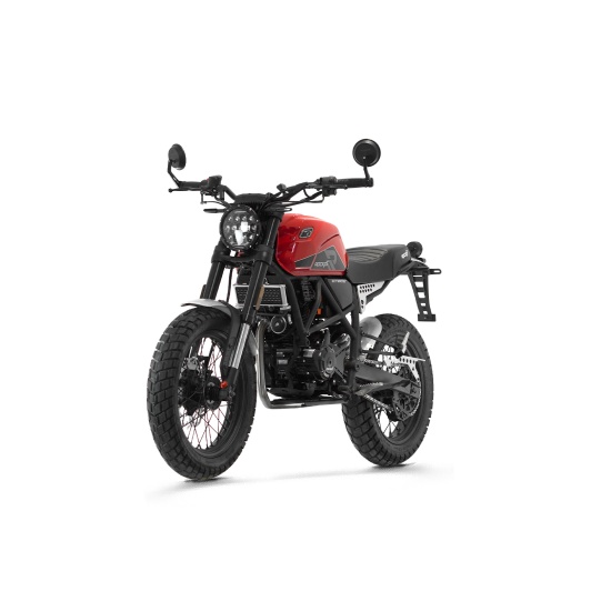 Большое фото товара - Мотоцикл дорожный ROCKOT SCRAMBLER (красный глянцевый), RM000443705. Вариант №4